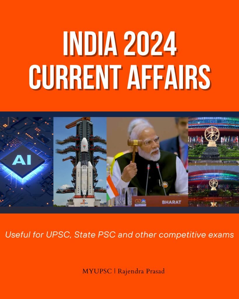 Current Affairs India Yearbook 2024 PDF for UPSC, State PSC Civil