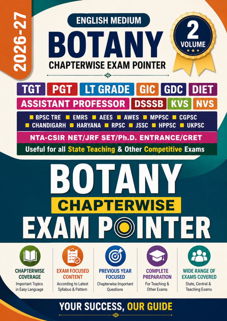Botany solved paper,botany for teaching exams,botany,assistant professor,